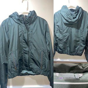 Athleta Hunter Green Raincoat size large